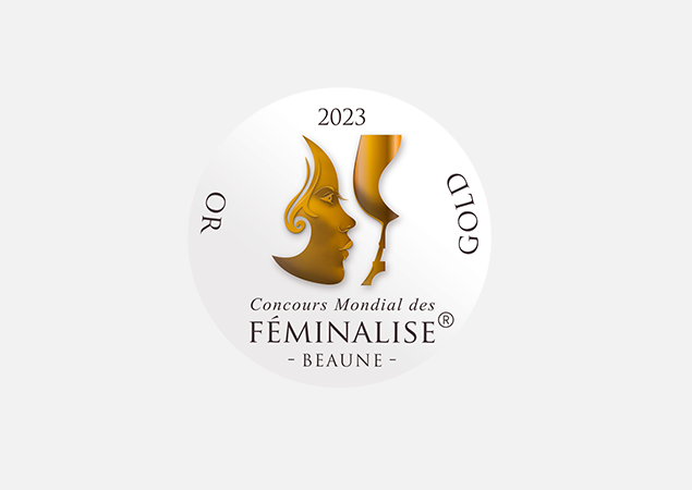 Médaille d'or Féminealise 2023 Champagne Cuperly